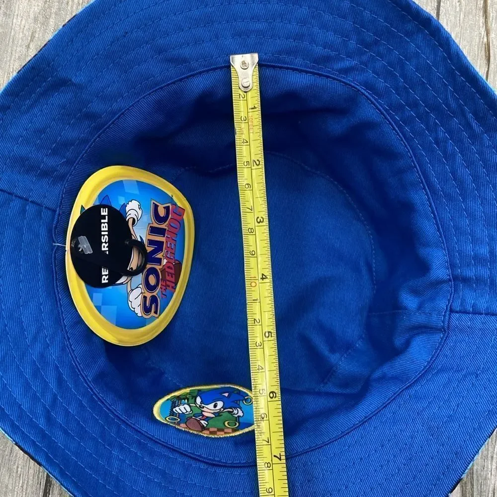 Sonic the Hedgehog Kids Reversible Bucket Sun Hat Summer